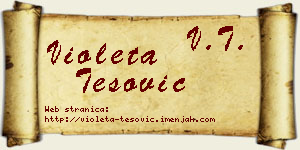 Violeta Tešović vizit kartica